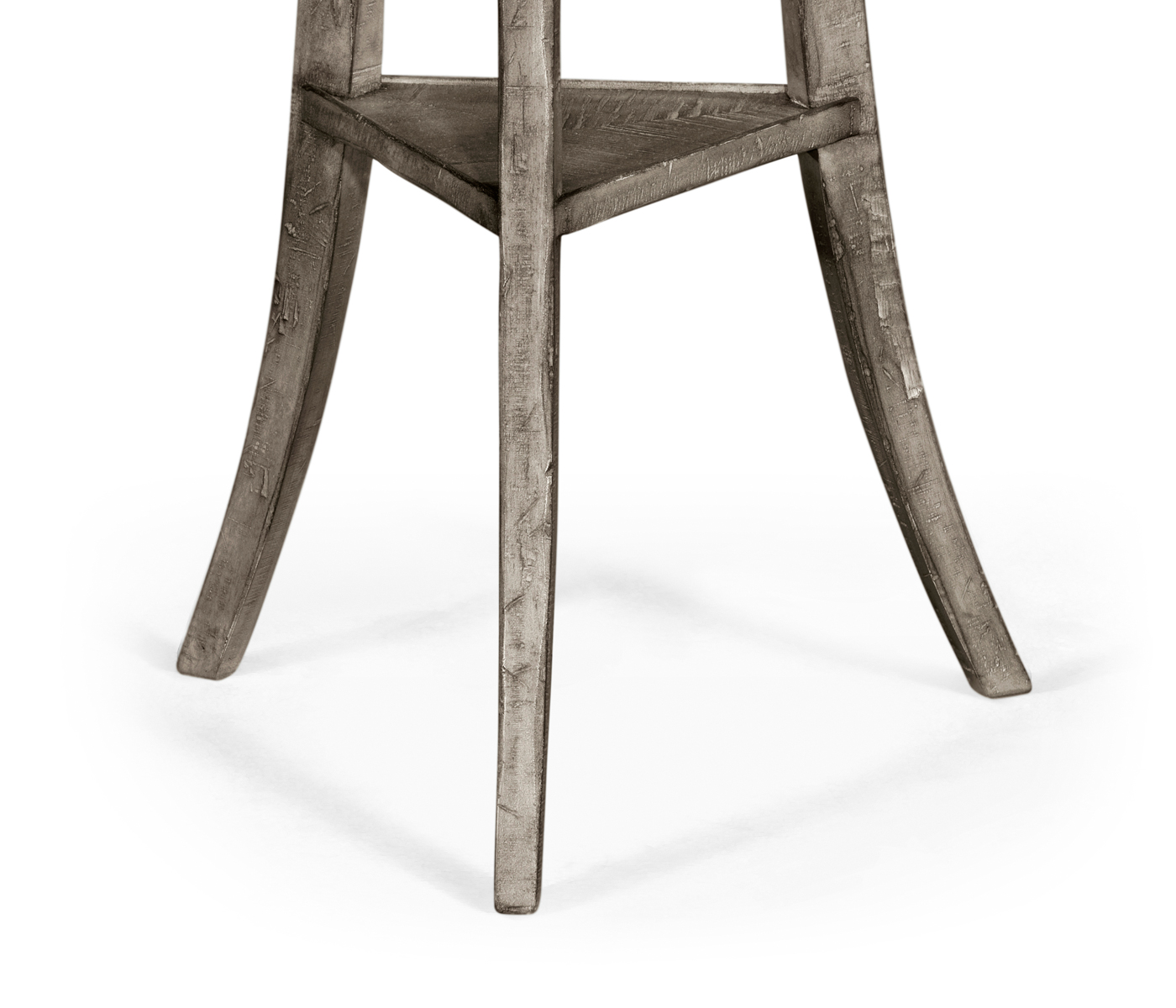 Trefoil Side Table in Antique Dark Grey