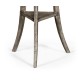 Trefoil Side Table in Antique Dark Grey