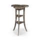 Trefoil Side Table in Antique Dark Grey