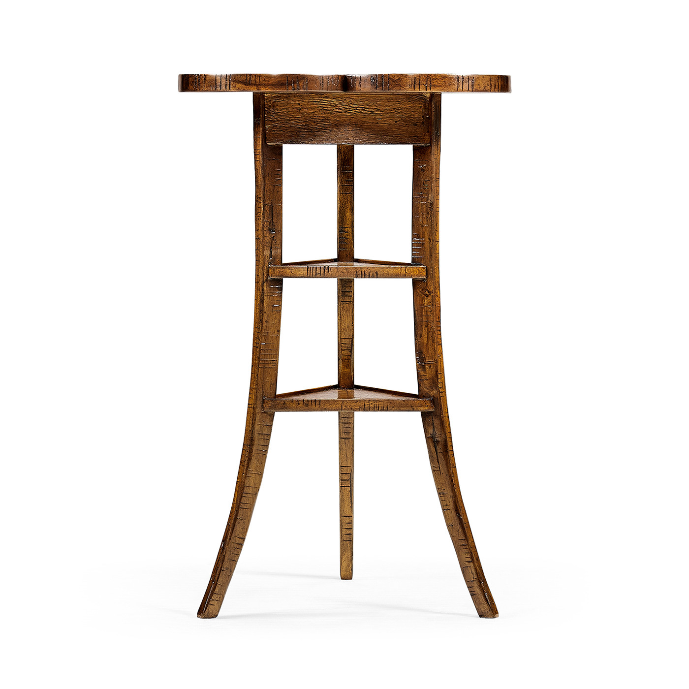 Trefoil Side Table in Country Walnut