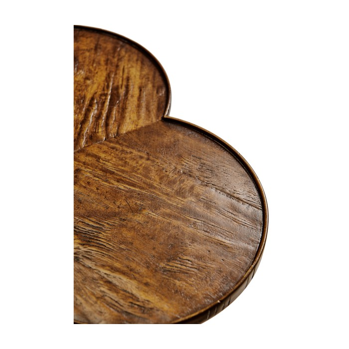 Trefoil Side Table in Country Walnut