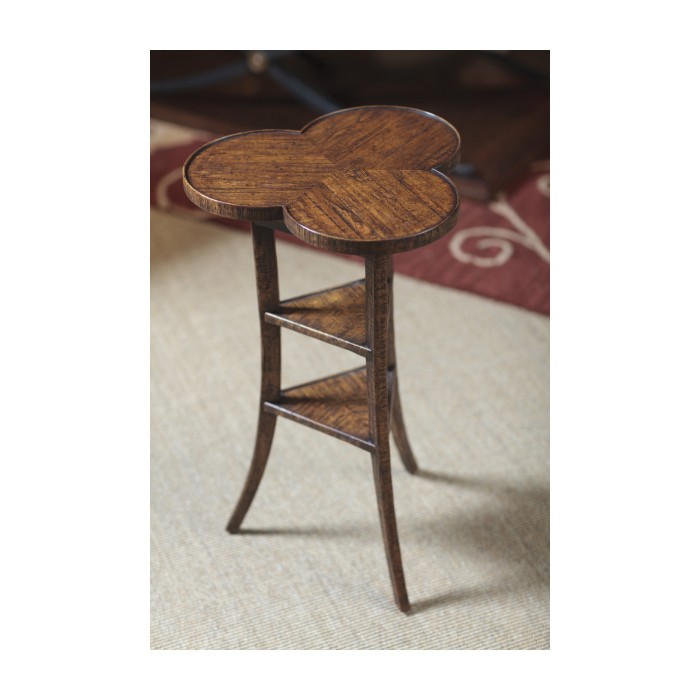 Trefoil Side Table in Country Walnut