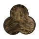 Trefoil Side Table in Dark Driftwood