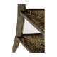 Trefoil Side Table in Dark Driftwood