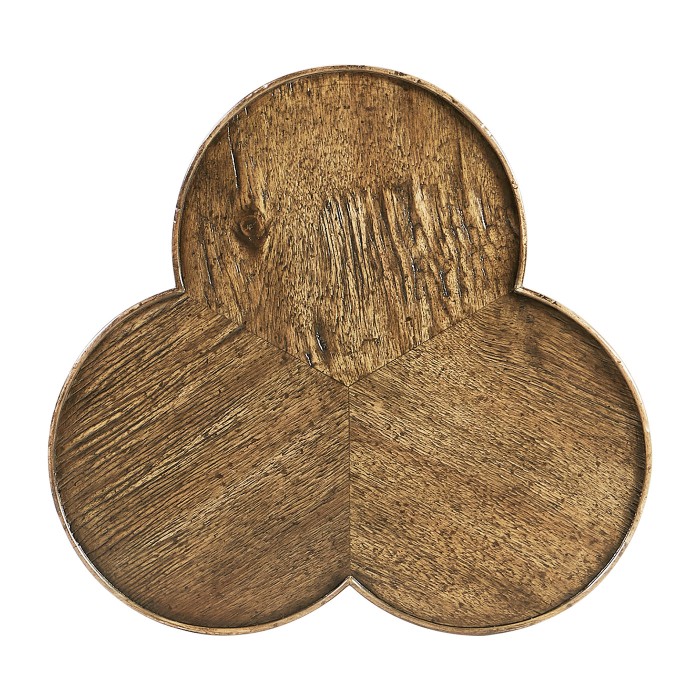 Trefoil Side Table in Medium Driftwood
