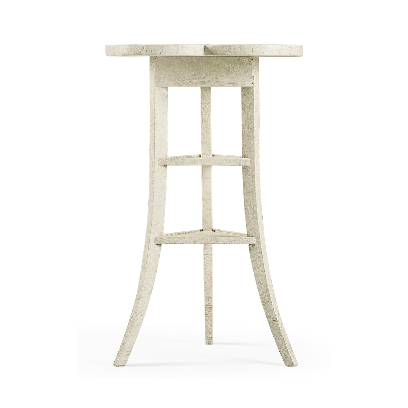 Trefoil Side Table in Whitewash Driftwood
