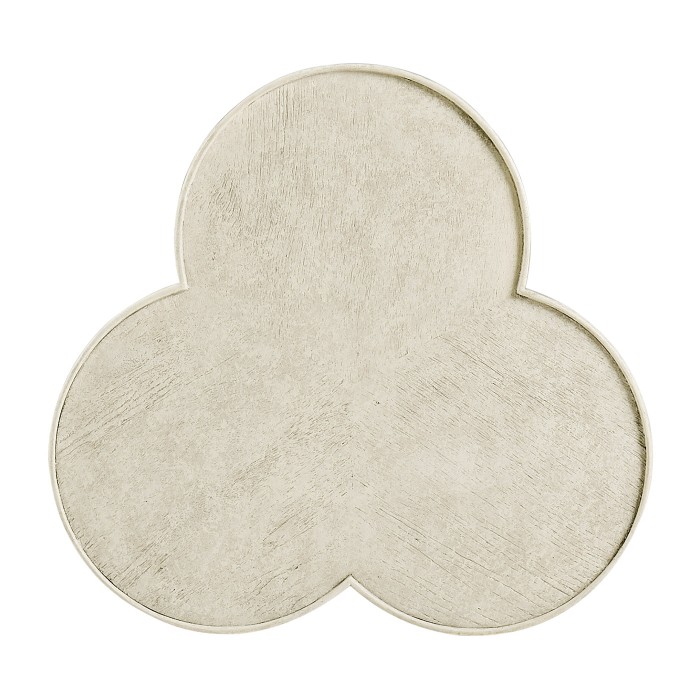 Trefoil Side Table in Whitewash Driftwood
