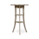 Trefoil Side Table with Rustic Grey