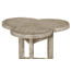 Trefoil Side Table with Rustic Grey