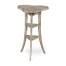 Trefoil Side Table with Rustic Grey