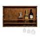 Wall Hanging Wine Rack in Country Walnut