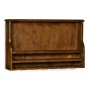 Wall Hanging Wine Rack in Country Walnut