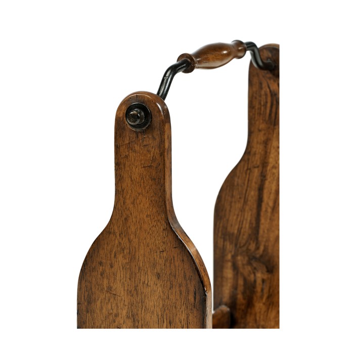 Wine Bottle Holder in Country Walnut