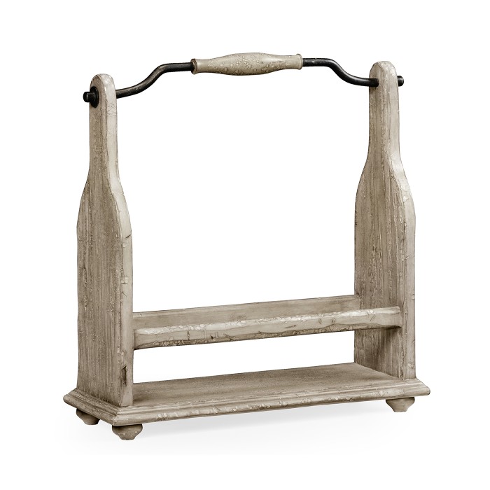 Wine Bottle Holder in Rustic Grey