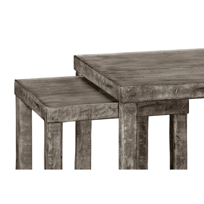 Nesting Cocktail Tables in Antique Dark Grey