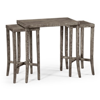 Nesting Cocktail Tables in Antique Dark Grey