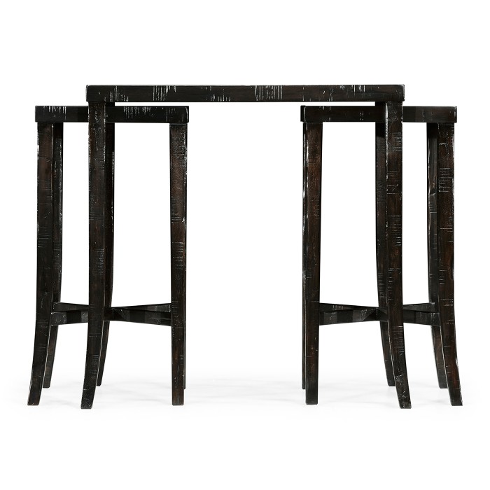 Nesting Cocktail Tables in Dark Ale
