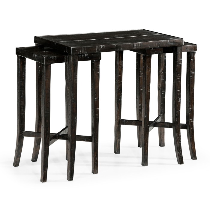 Nesting Cocktail Tables in Dark Ale