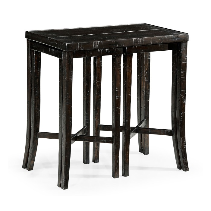 Nesting Cocktail Tables in Dark Ale