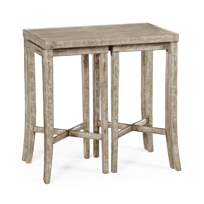 Nesting Cocktail Tables in Rustic Grey