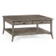Square Coffee Table in Antique Dark Grey