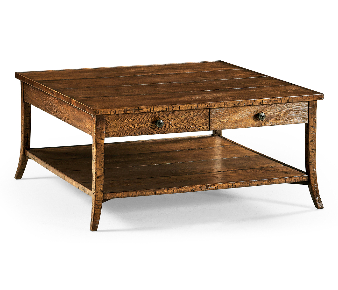 Square Coffee Table in Country Walnut