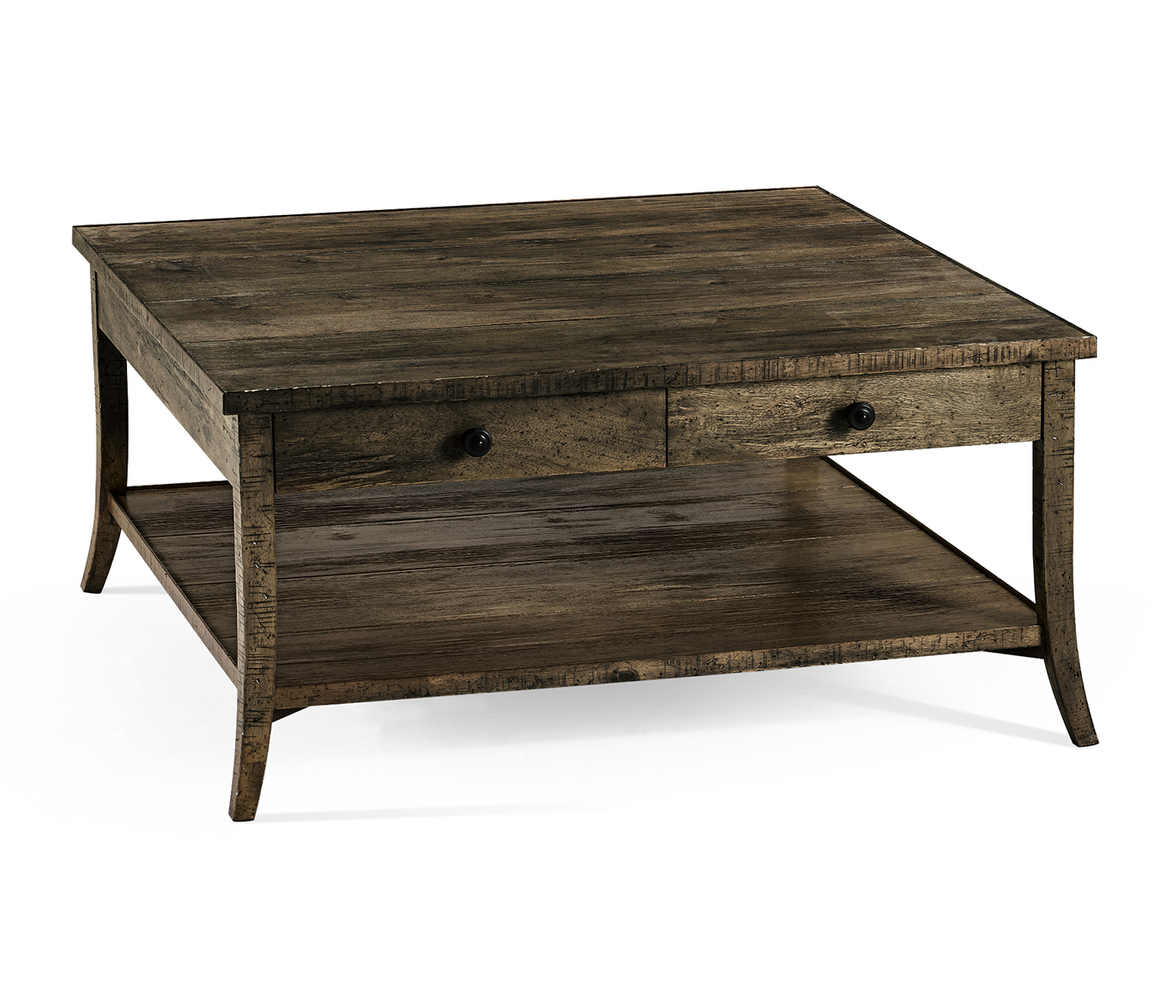 Square Coffee Table in Dark Driftwood