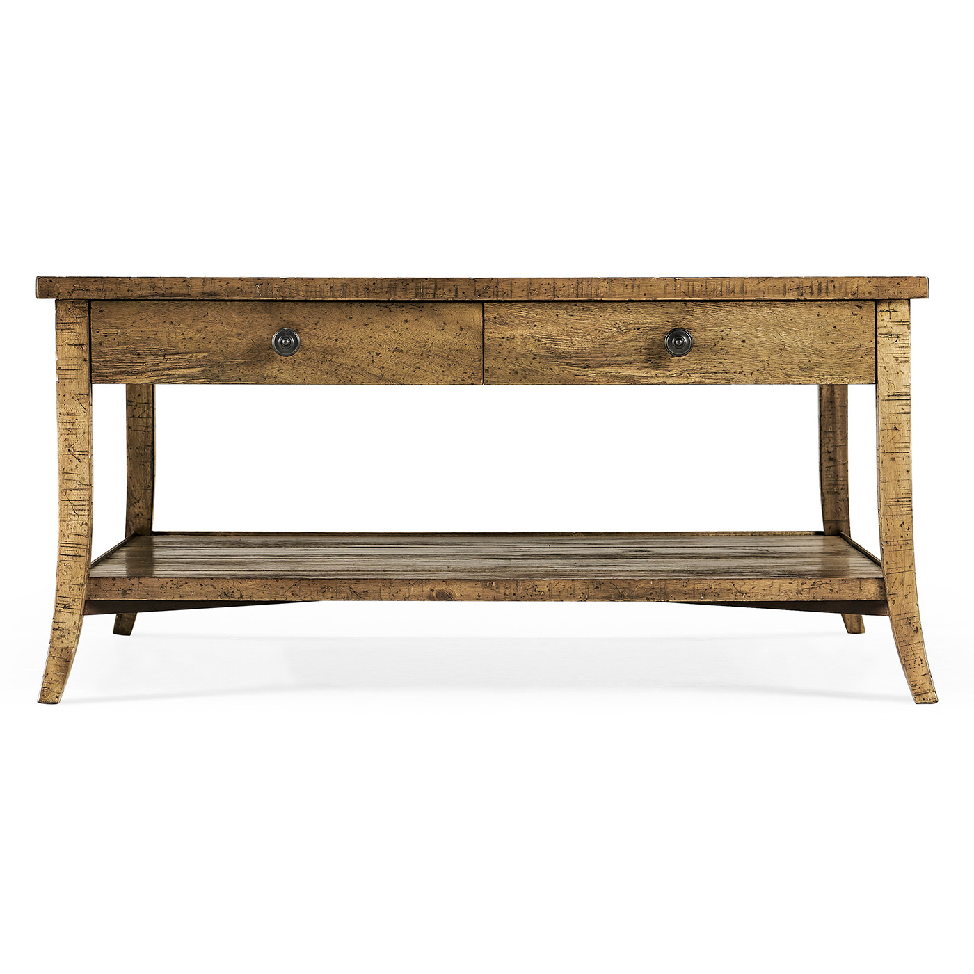 Square Coffee Table in Medium Driftwood