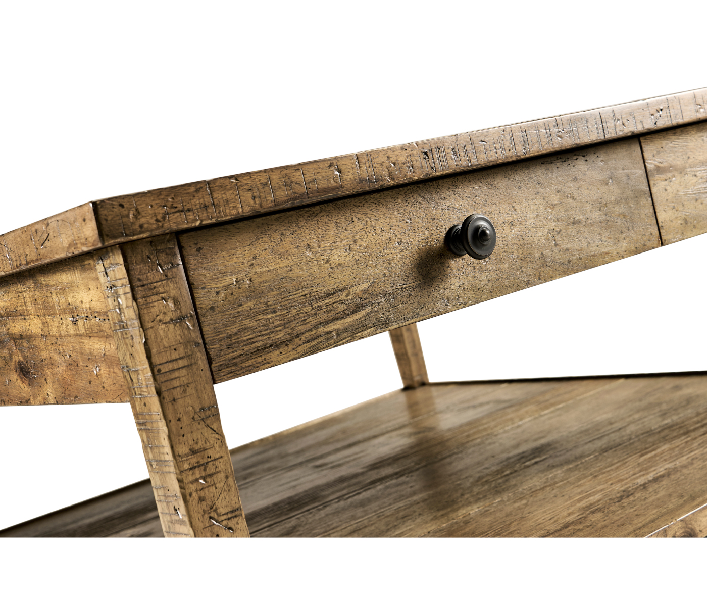 Square Coffee Table in Medium Driftwood