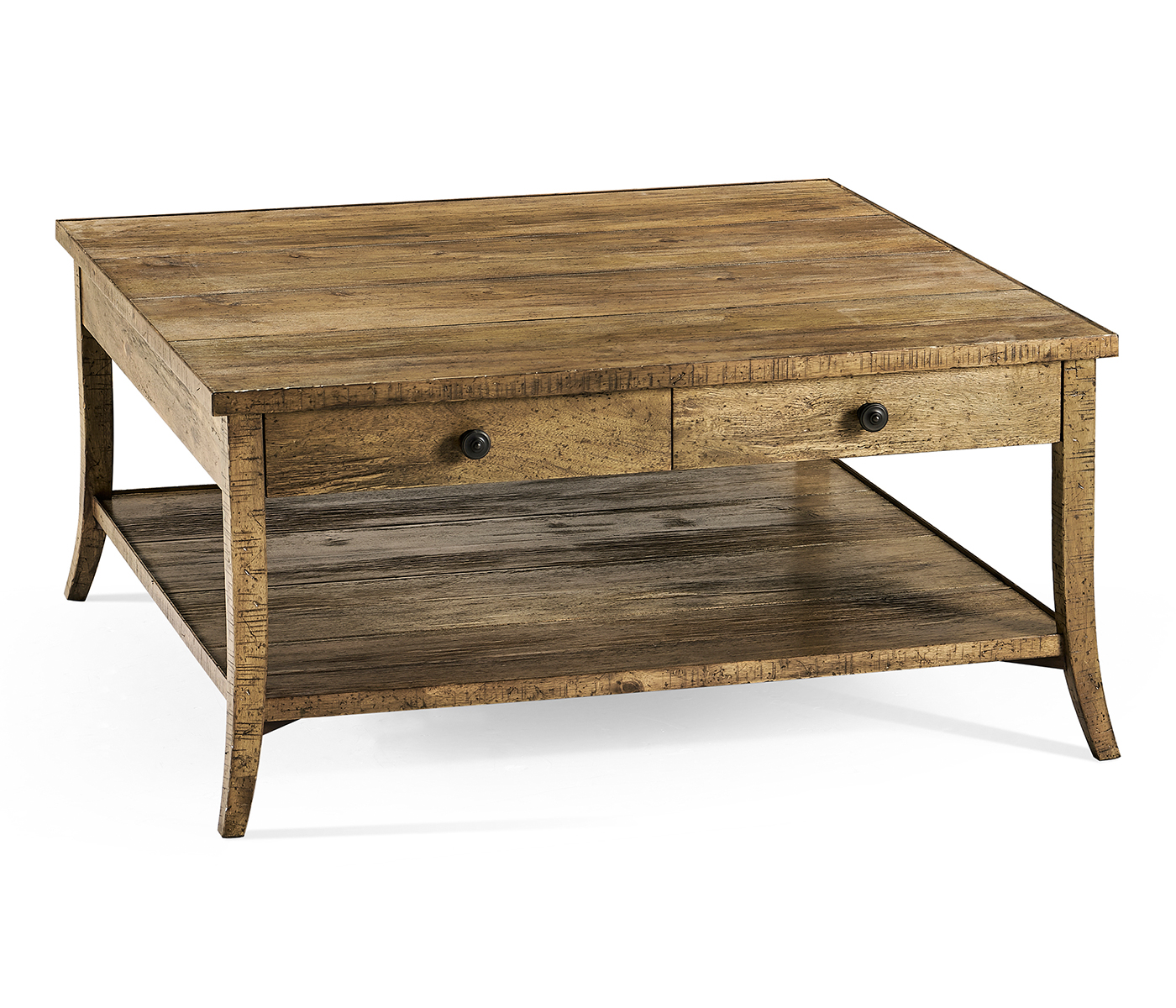 Square Coffee Table in Medium Driftwood