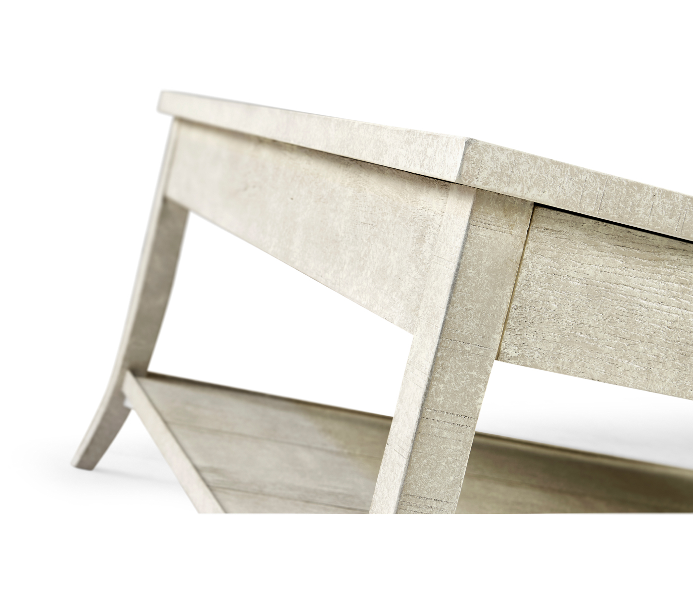 Square Coffee Table in Whitewash Driftwood