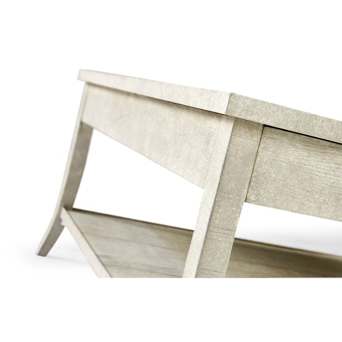 Square Coffee Table in Whitewash Driftwood