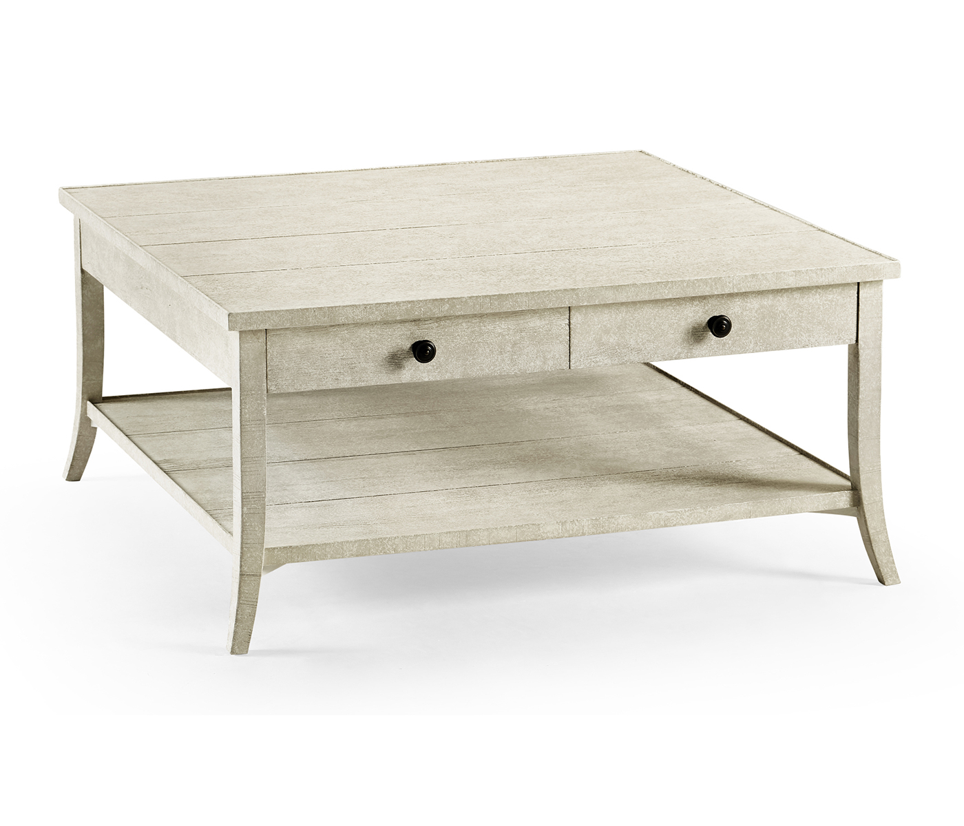 Square Coffee Table in Whitewash Driftwood