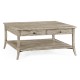 Square Coffee Table in Rustic Grey