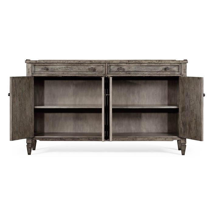 Four-Door Sideboard in Antique Dark Grey