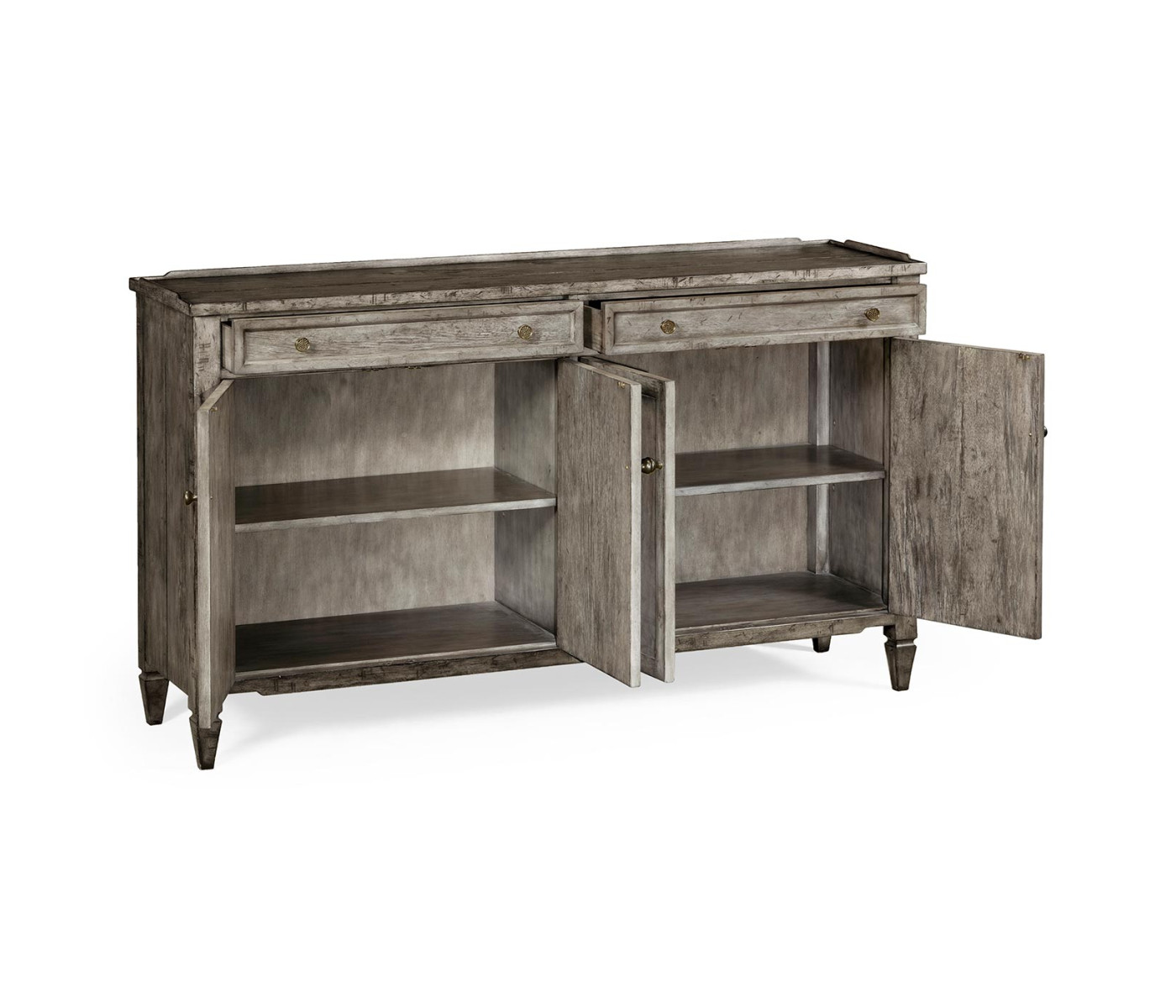 Four-Door Sideboard in Antique Dark Grey