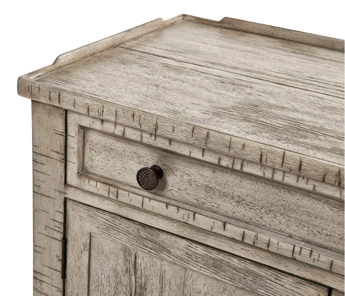 Four-Door Sideboard in Rustic Grey