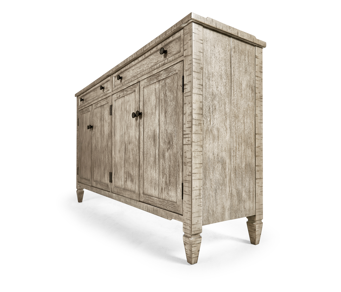 Four-Door Sideboard in Rustic Grey