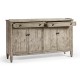 Four-Door Sideboard in Rustic Grey