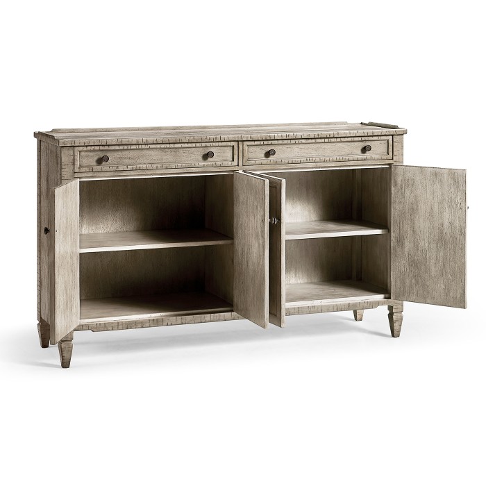 Four-Door Sideboard in Rustic Grey