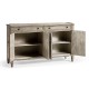 Four-Door Sideboard in Rustic Grey