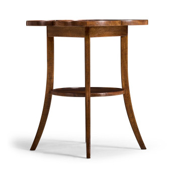 Quatrefoil Lamp Table in Country Walnut