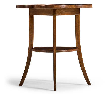 Quatrefoil Lamp Table in Country Walnut