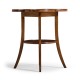 Quatrefoil Lamp Table in Country Walnut