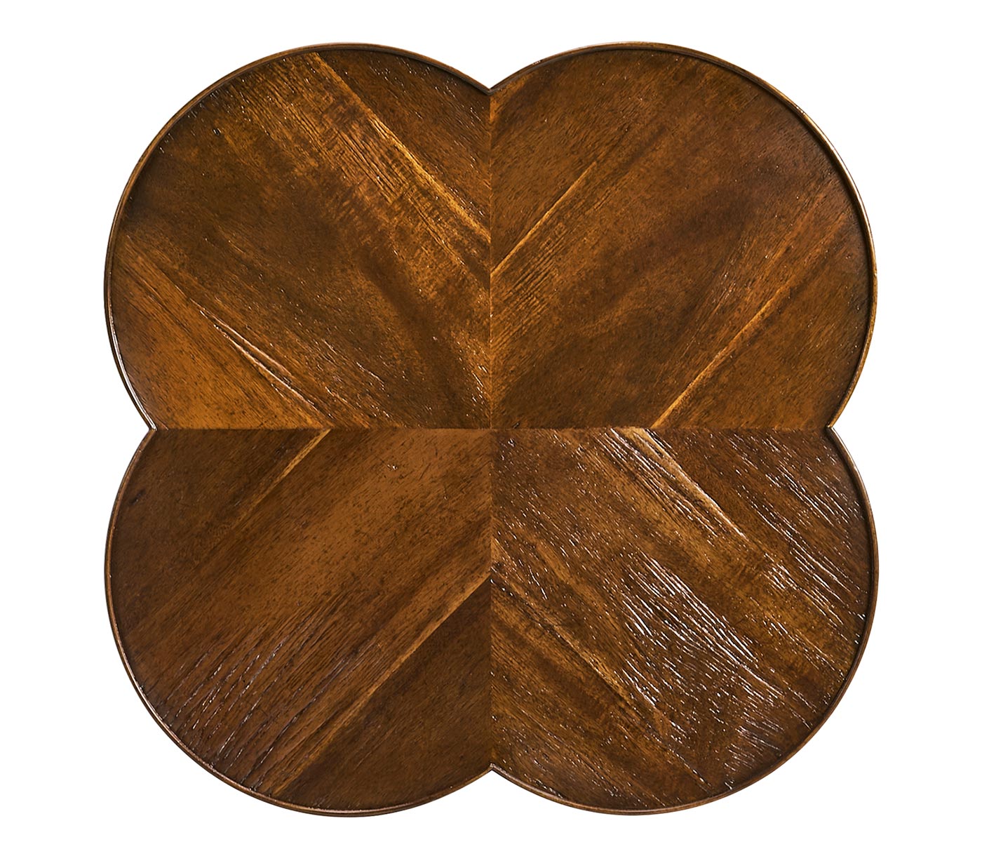 Quatrefoil Lamp Table in Country Walnut
