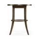 Quatrefoil Lamp Table in Dark Driftwood