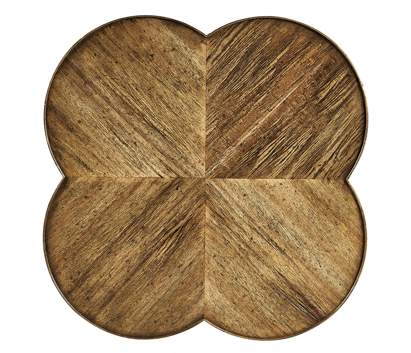 Quatrefoil Lamp Table in Medium Driftwood