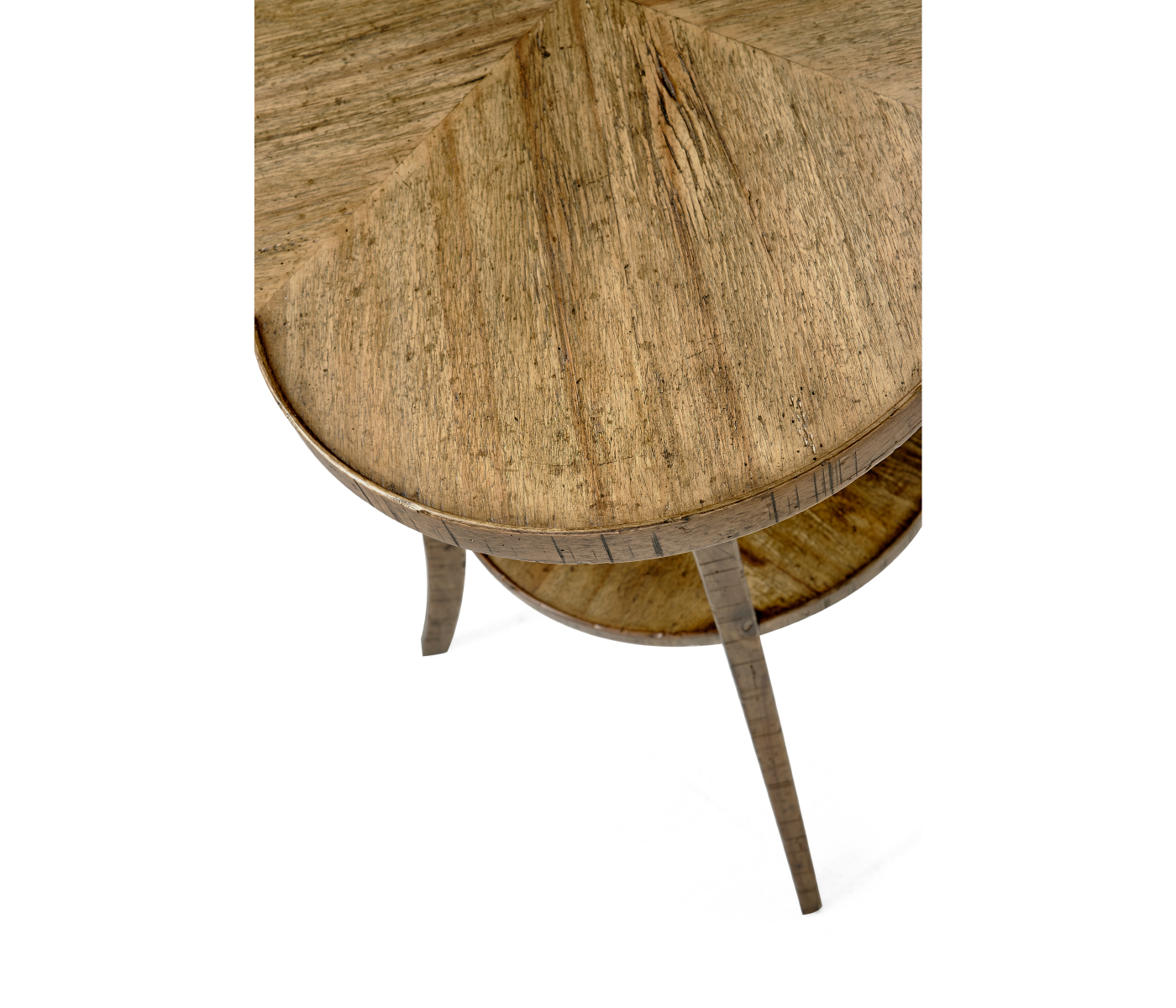 Quatrefoil Lamp Table in Medium Driftwood