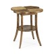 Quatrefoil Lamp Table in Medium Driftwood