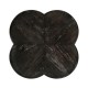 Quatrefoil Lamp Table in Dark Ale